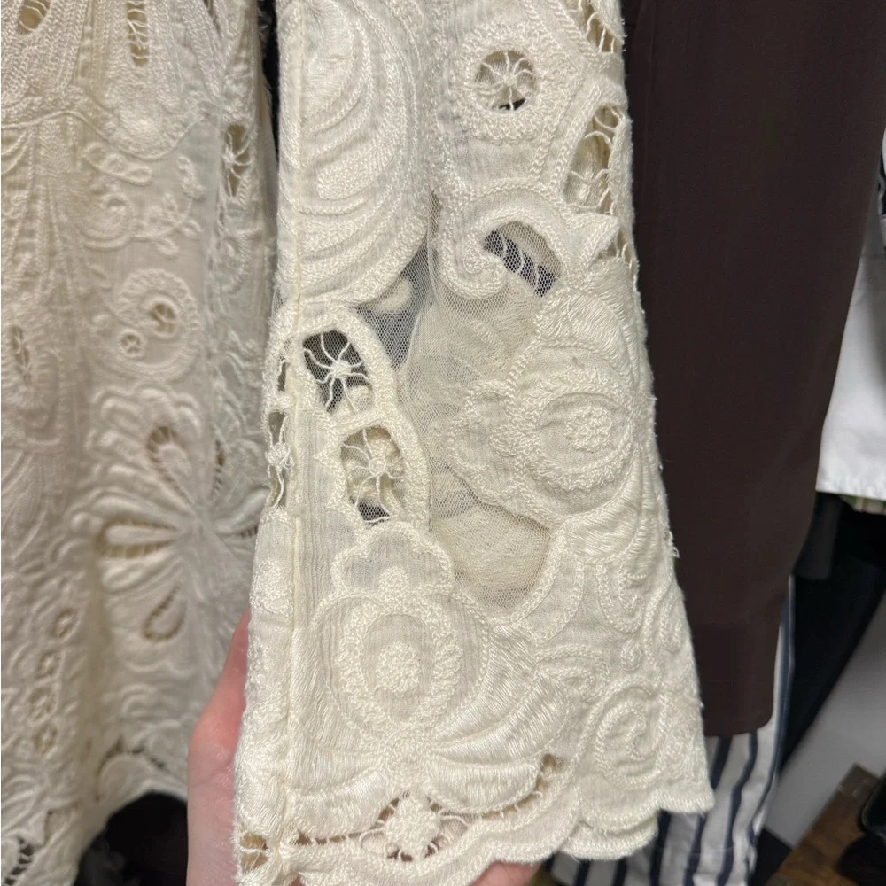 Sea New York Lysa Cream Lace Long Sleeve Dress - Picture 7 of 7